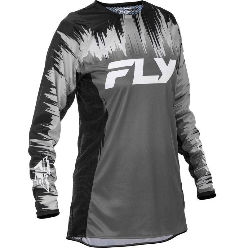 Dame motocross trøje FLY Racing Lite sort-grå-hvid