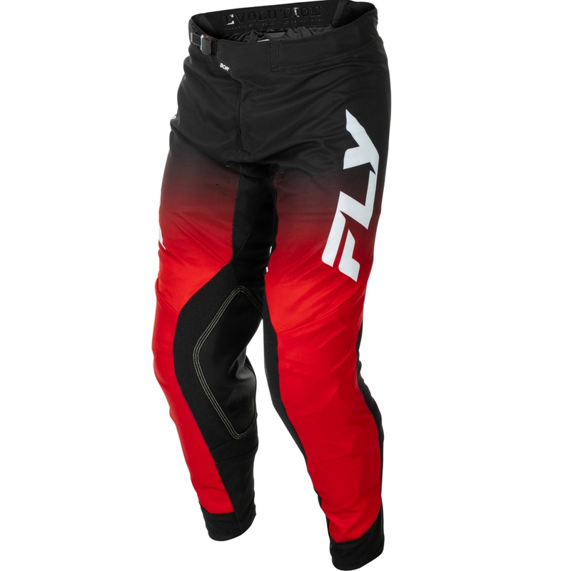 FLY Racing Evolution motocrossbukser rød-sort-hvid