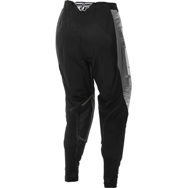 Dame motocrossbukser FLY Racing Lite sort-grå-hvid