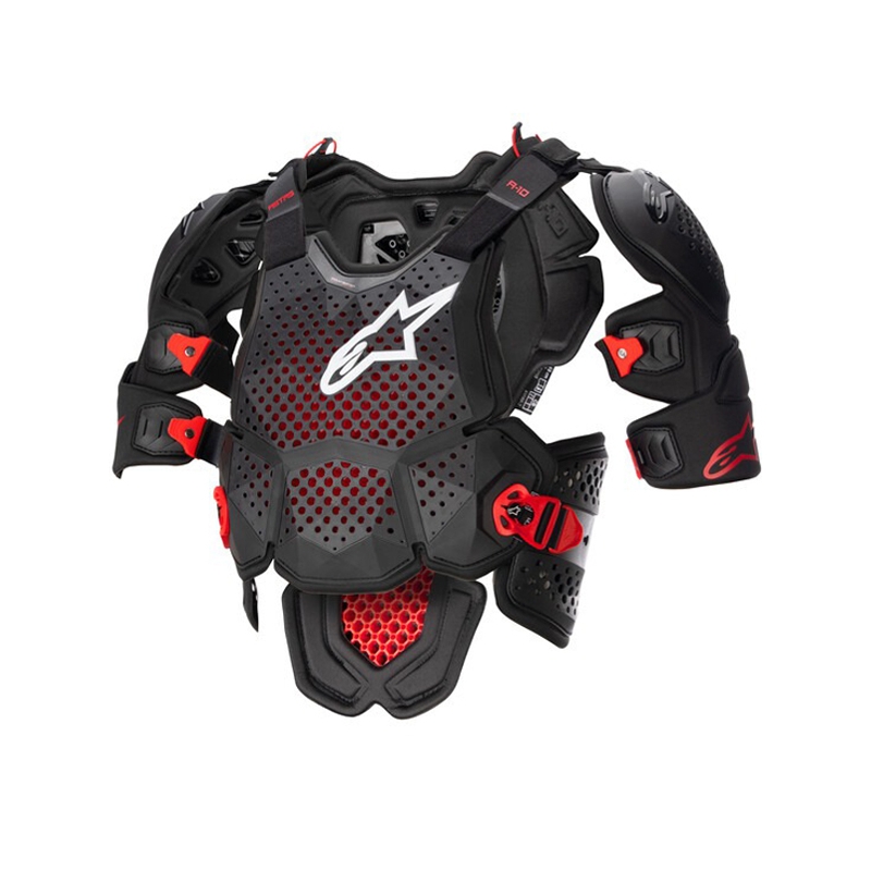 Alpinestars A-10 2 kropsbeskytter sort-antracit-rød