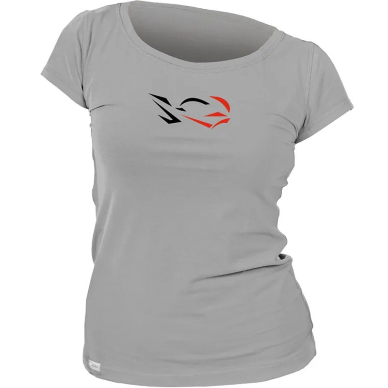 Funktionel T-shirt til kvinder nanosilver® RIDE grå