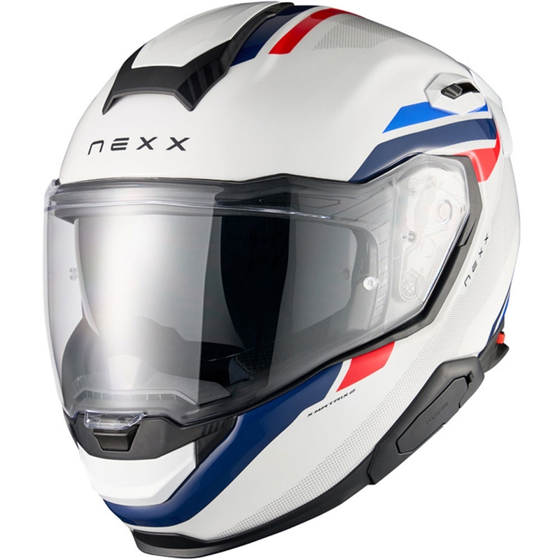 Nexx X.TR Quanta fullface motorcykelhjelm hvid-blå