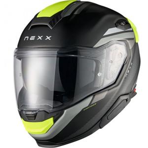Nexx X.TR Quanta fullface motorcykelhjelm mat sort-fluo gul