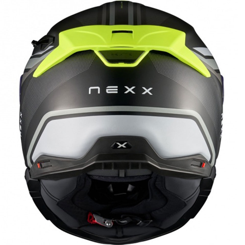 Nexx X.TR Quanta fullface motorcykelhjelm mat sort-fluo gul