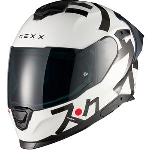 Fullface motorcykelhjelm Nexx Y.100R Nippon hvid