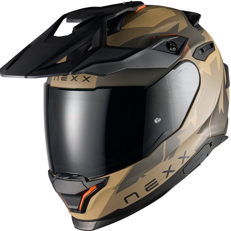 Enduro motorcykelhjelm NEXX Y.TRAVL Primal mat sandgrå