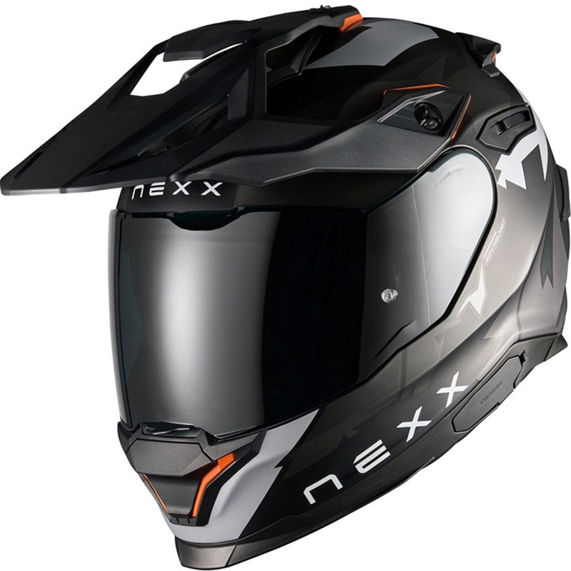 Enduro motorcykelhjelm NEXX Y.TRAVL Primal mat sort-grå