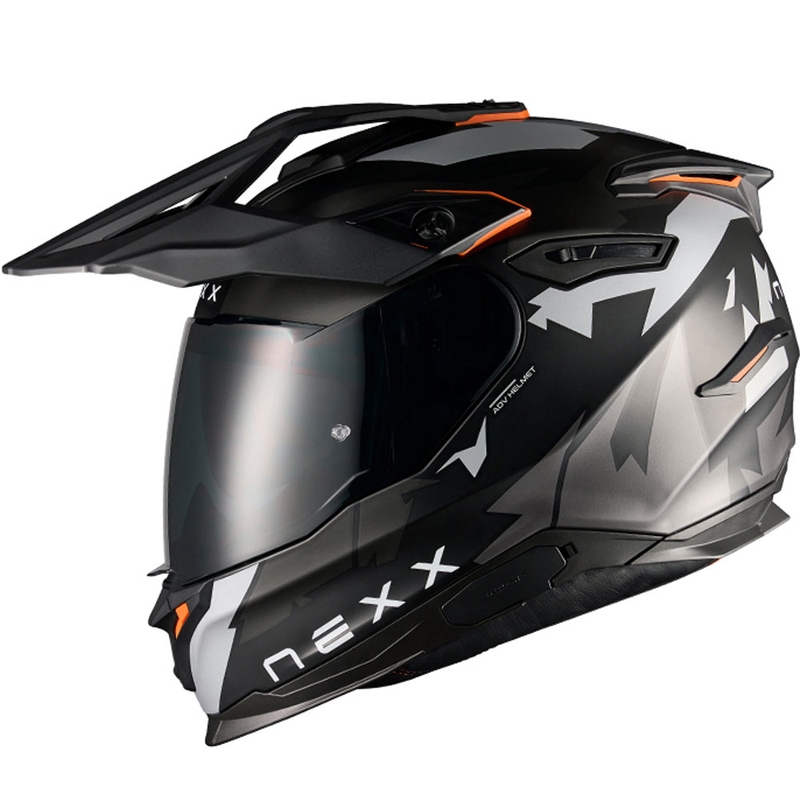Enduro motorcykelhjelm NEXX Y.TRAVL Primal mat sort-grå
