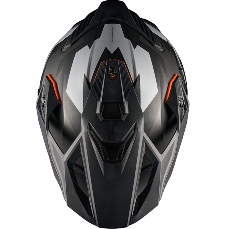 Enduro motorcykelhjelm NEXX Y.TRAVL Primal mat sort-grå