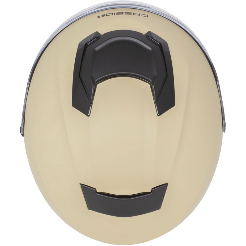Cassida Jet Tech 2.0 RoTo Åben Motorcykelhjelm, Mat Sand-Sort-Grå