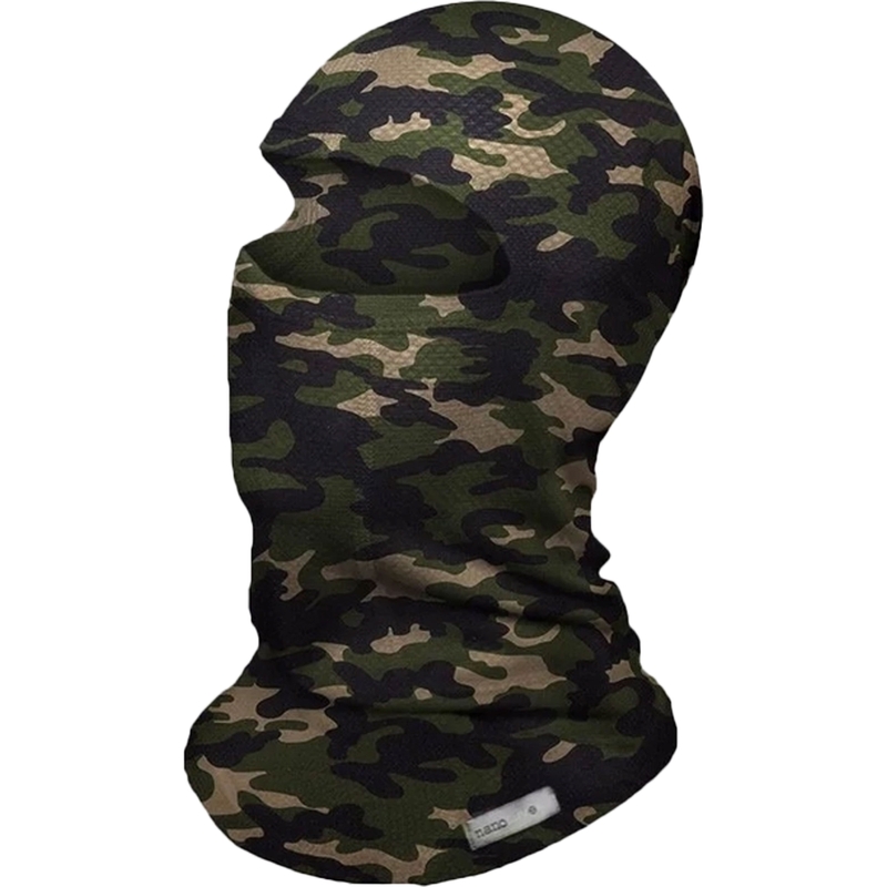 Motorcykelhætte nanosilver® camouflage grøn