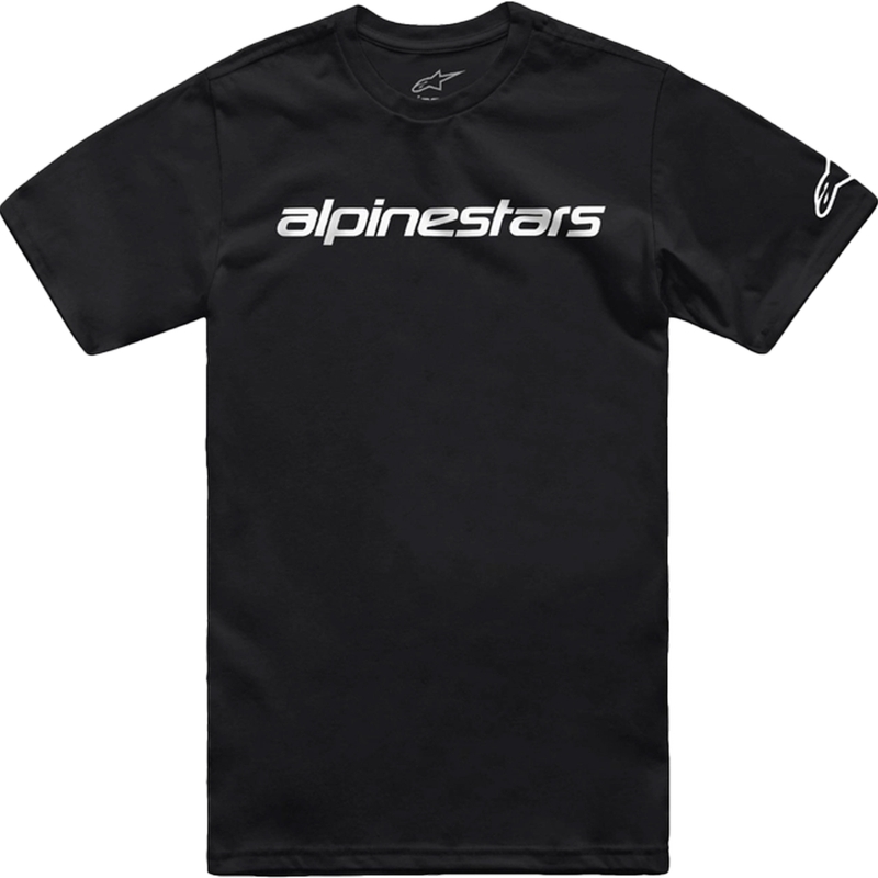 T-shirt Alpinestars Linear Wordmark 2.0 CSF sort og hvid