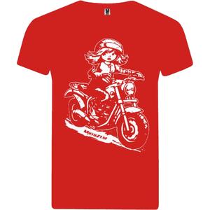 MotoZem T-shirt til piger - Biker Red