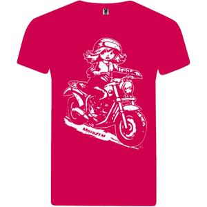 MotoZem T-shirt til piger - Biker Pink