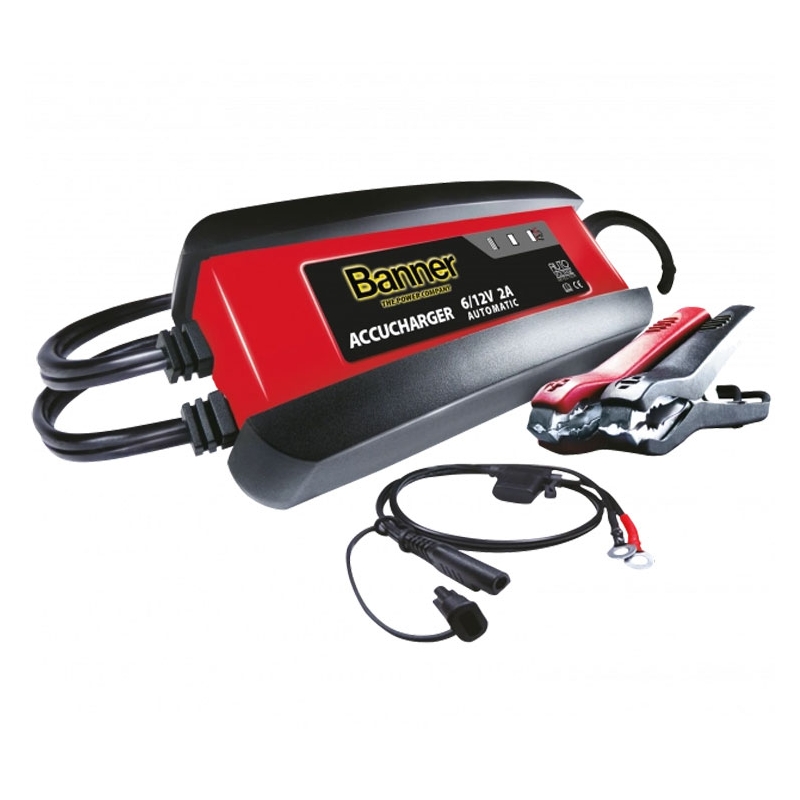 Banner Accucharger 2A batterioplader til 6/12V batterier