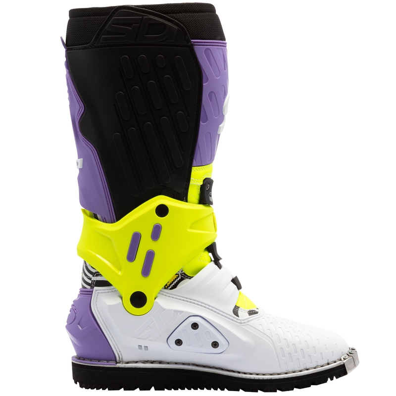 Motorcykelstøvler SiDi Crossair HD End BB002 lilla-gul-hvid