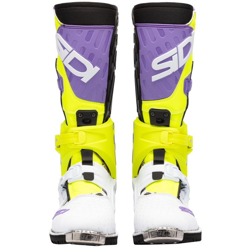 Motorcykelstøvler SiDi Crossair HD End BB002 lilla-gul-hvid