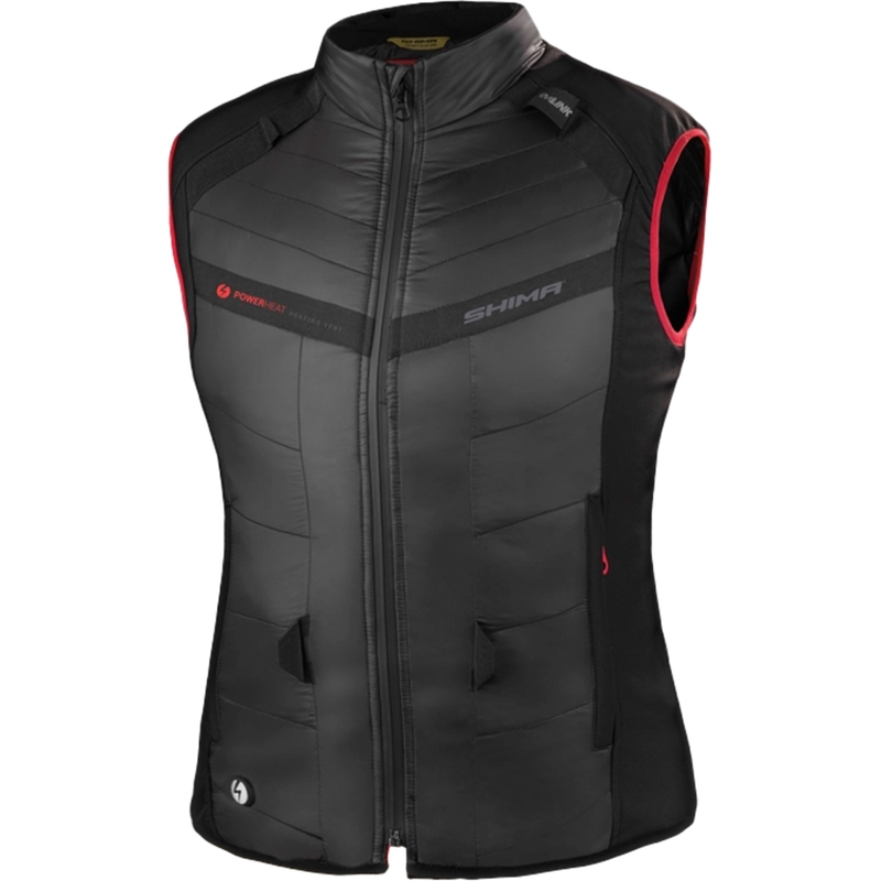 Shima Powerheat Vest til kvinder, sort-rød