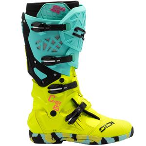 SiDi Crossair X motorcykelstøvler mint-fluo gul