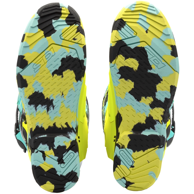SiDi Crossair X motorcykelstøvler mint-fluo gul