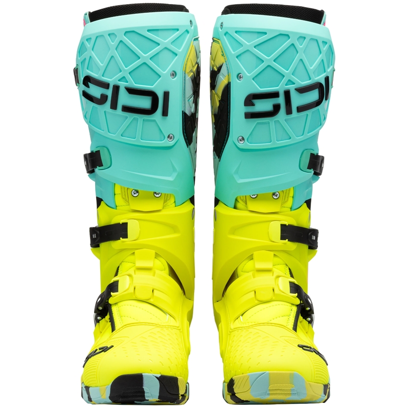 SiDi Crossair X motorcykelstøvler mint-fluo gul