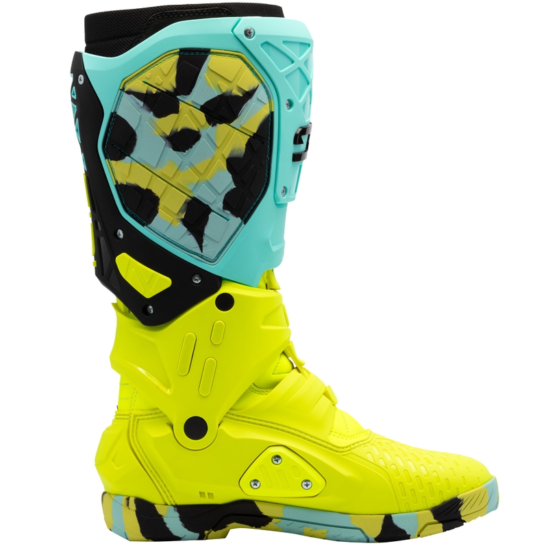 SiDi Crossair X motorcykelstøvler mint-fluo gul