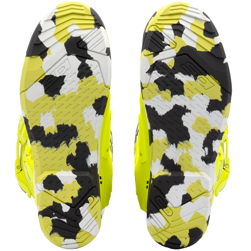 Motorcykelstøvler SiDi Crossair X RACR001 sort-fluo gul