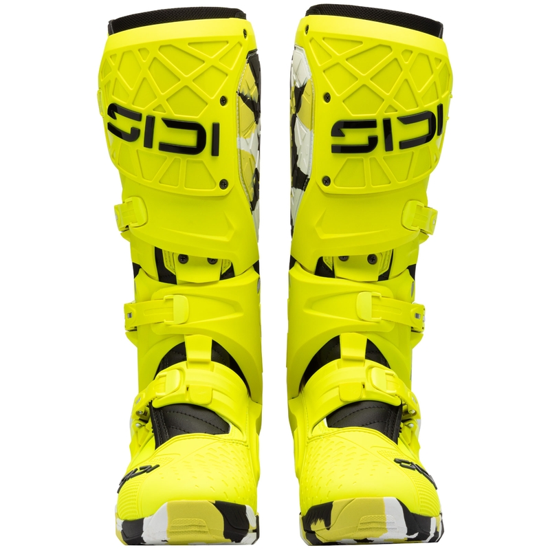 Motorcykelstøvler SiDi Crossair X RACR001 sort-fluo gul