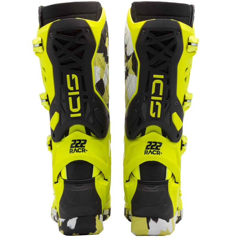 Motorcykelstøvler SiDi Crossair X RACR001 sort-fluo gul
