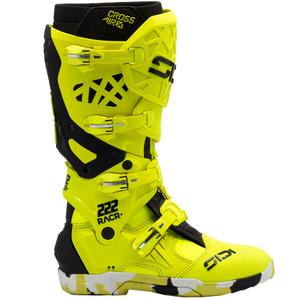 Motorcykelstøvler SiDi Crossair X RACR001 sort-fluo gul