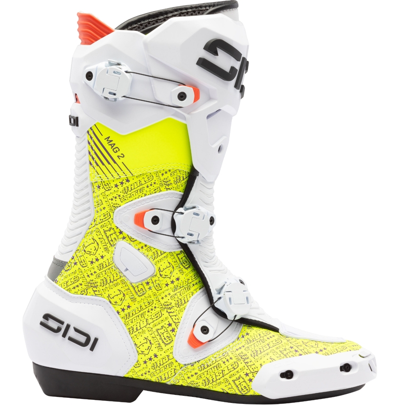 Motorcykelstøvler SiDi MAG 2 Air BTA001 hvid-gul