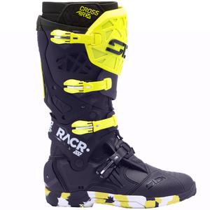 Motorcykelstøvler SiDi Crossair X RACR002 fluo gul-sort