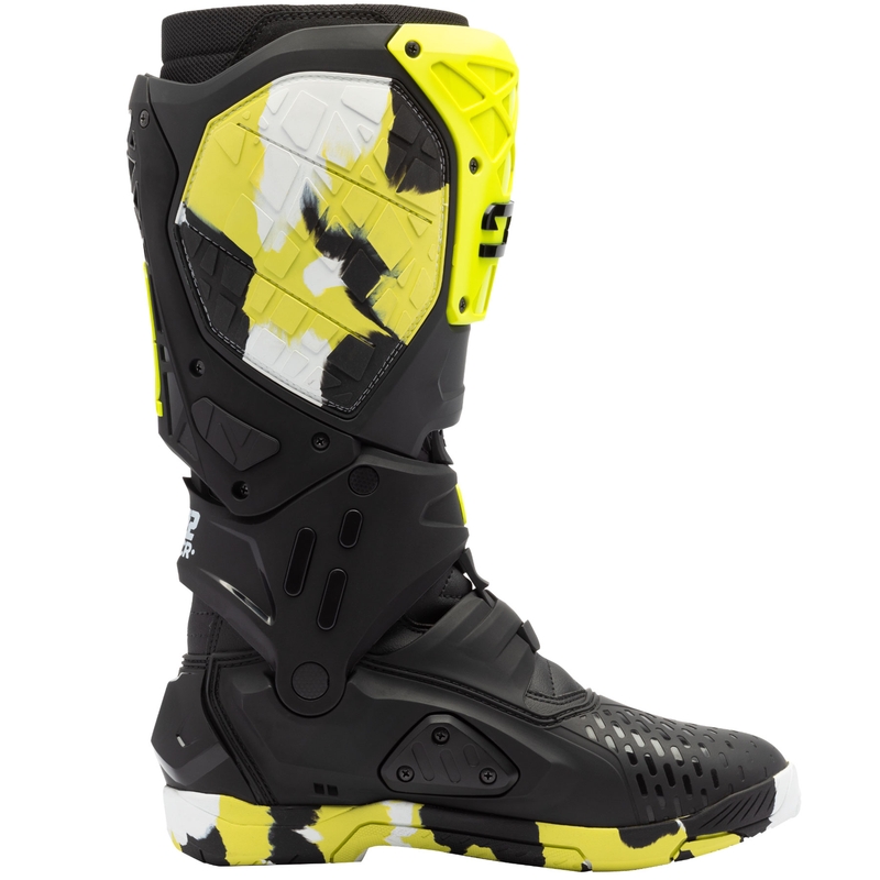 Motorcykelstøvler SiDi Crossair X RACR002 fluo gul-sort