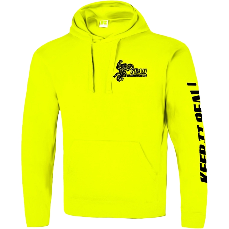 Hættetrøje til mænd Catch me if you can fluo yellow