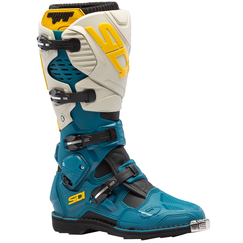 SiDi Crossfire 3 motorcykelstøvler beige-blå