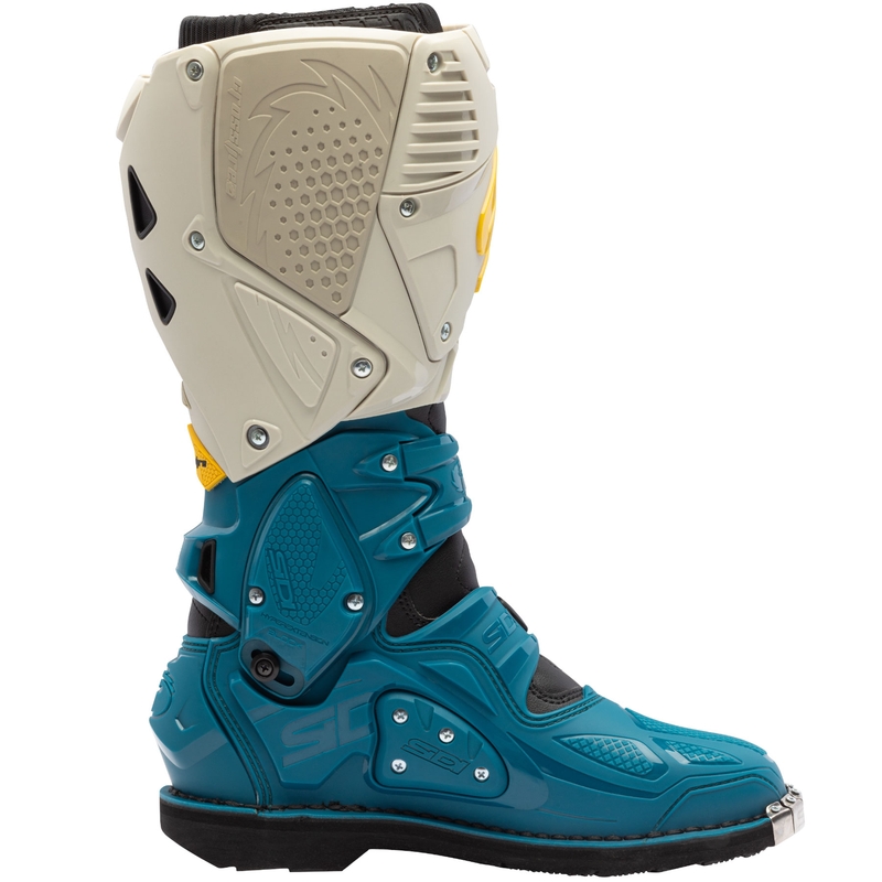 SiDi Crossfire 3 motorcykelstøvler beige-blå