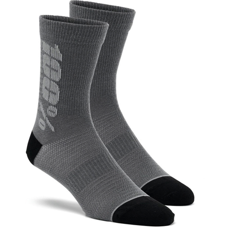 Sokker 100% - USA Rythym Merino Wool sort og grå