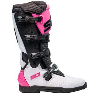 SiDi X Power SC motorcykelstøvler hvid-sort-pink
