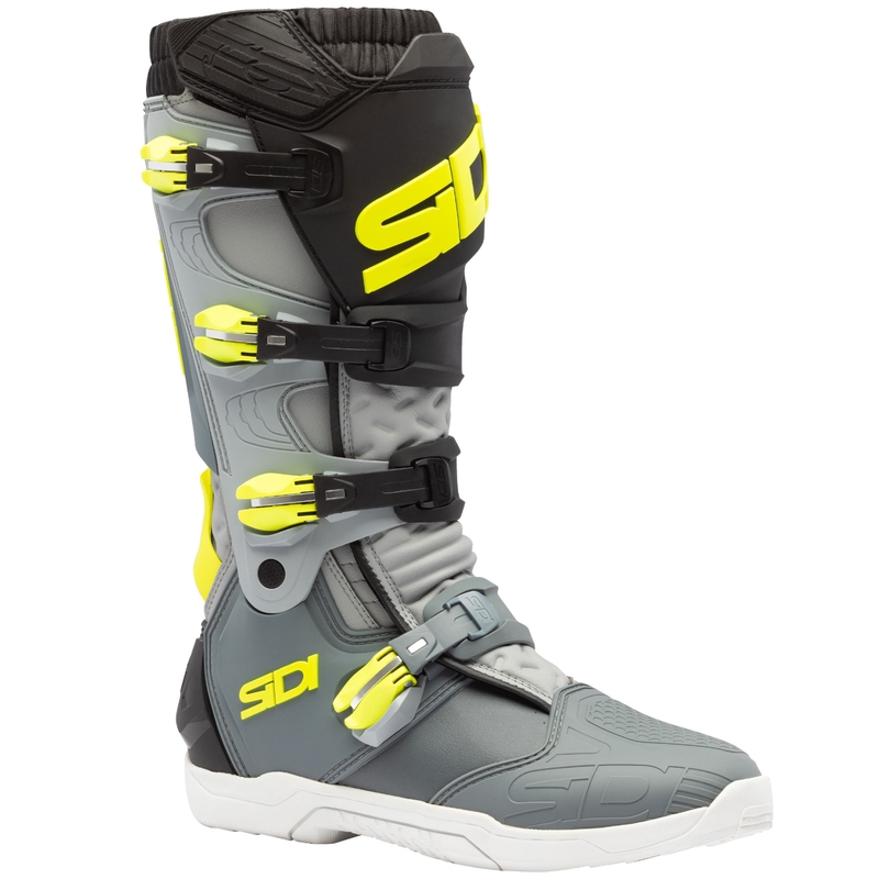 SiDi X Power SC motorcykelstøvler grå-fluo gul