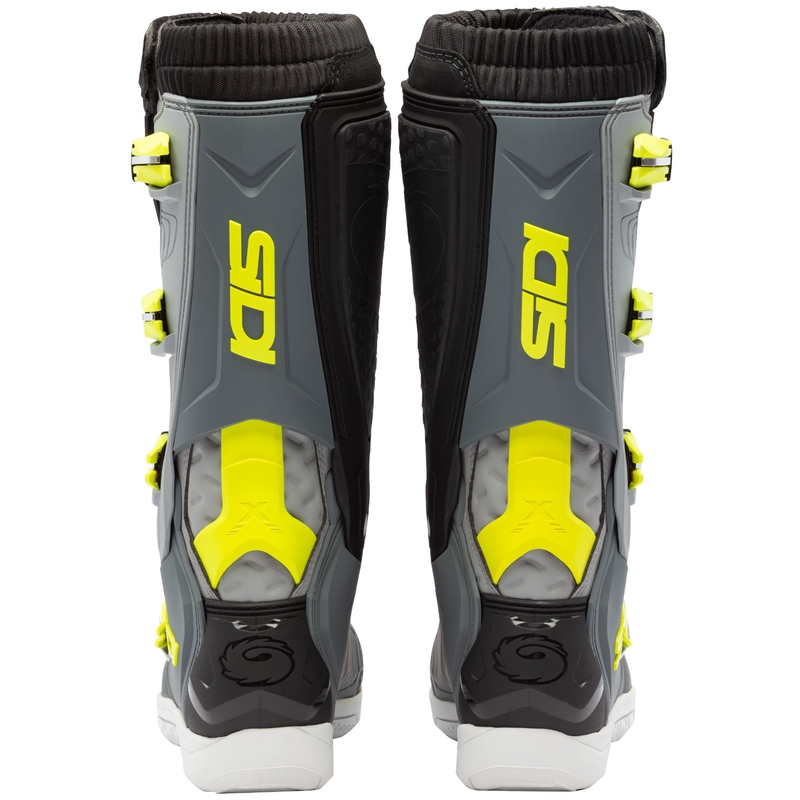 SiDi X Power SC motorcykelstøvler grå-fluo gul
