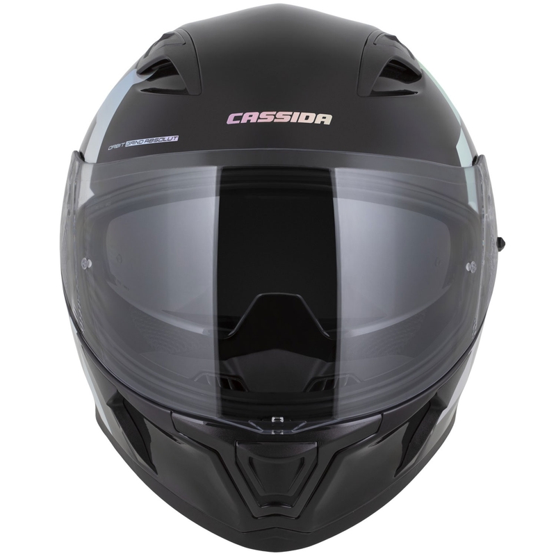 Cassida Orbit Grind Absolut fullface motorcykelhjelm sort-holografisk