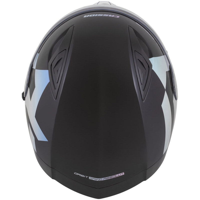 Cassida Orbit Grind Absolut fullface motorcykelhjelm sort-holografisk