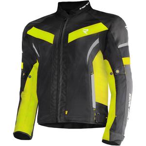 Street Racer Evans Air motorcykeljakke sort-fluo gul