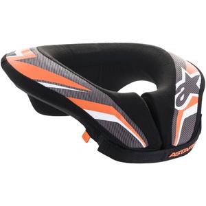 Alpinestars Sequence halsbeskytter til unge, sort, hvid og orange