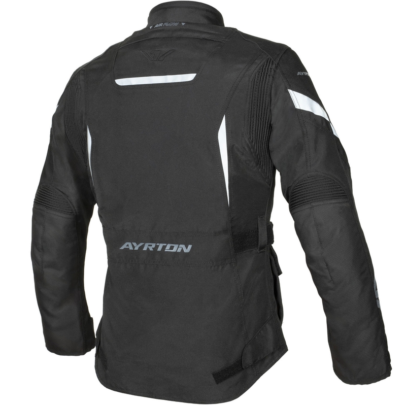 Dame motorcykeljakke Ayrton Teressa II sort-grå