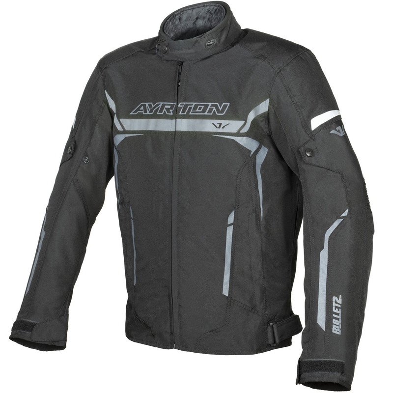 Ayrton Bullet II motorcykeljakke sort-mørkegrå