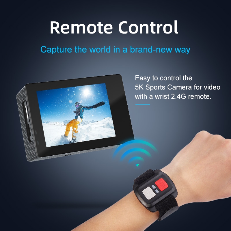 MaxTo Action Cam 5k motorcykelkamera