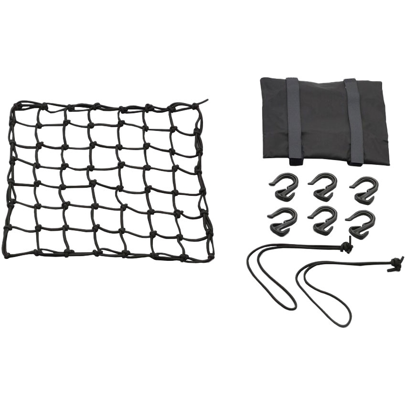 Fleksibelt bagagenet til motorcykel med plastkroge Daytona 30 x 30 cm sort