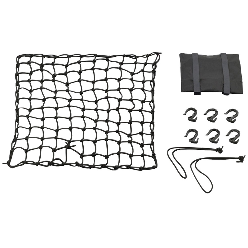 Fleksibelt bagagenet til motorcykel med plastkroge Daytona 50 x 50 cm sort