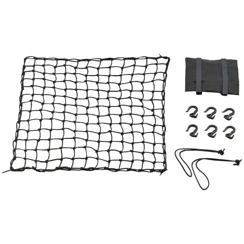 Fleksibelt bagagenet til motorcykel med plastkroge Daytona 60 x 60 cm sort